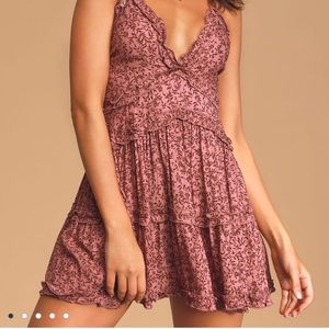 Lulu’s Purple Ruffled Babydoll Dress